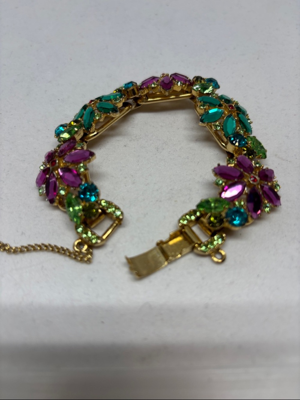 Gorgeous vintage D&E Juliana bracelet - Picture 11 of 16